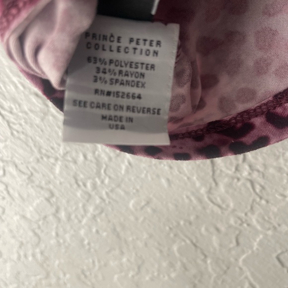 Prince Peter Collection - Cheetah Print Tee Plum - Small - Soft - Picture 5 of 6